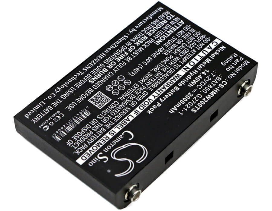 7.2V, Ni-MH, 2000mAh, Headset battery fits Hme, 105g073, Mb Base Stations, Mb100 Base Station, 14.4Wh Wireless Headset Cameron Sino Technology Limited
