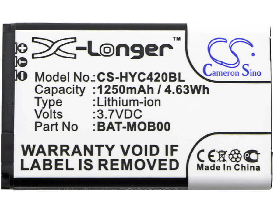Batterie de scanner de code-barres pour Honeywell, 70e, 75e, Captuvo 70e, Captuvo 75e, Captuvo Sl22 3.7v, 1250mah - 4.63wh Scanner de code-barres Cameron Sino Technology Limited