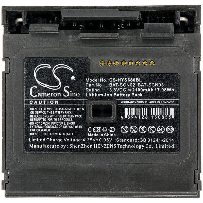Barcode Scanner Battery For Honeywell, 8680i, 8680i Smart Wearable Scanner 3.8v, 2100mah - 7.98wh Barcode Scanner Cameron Sino Technology Limited