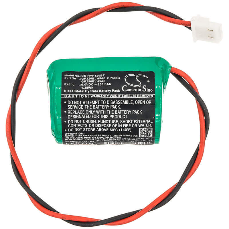 Ni-MH, Alarm Battery For Honeywell, 8ep420, Ade Reson8, Ag6/wb 6v, 230mah - 1.38wh Alarm System Cameron Sino Technology Limited