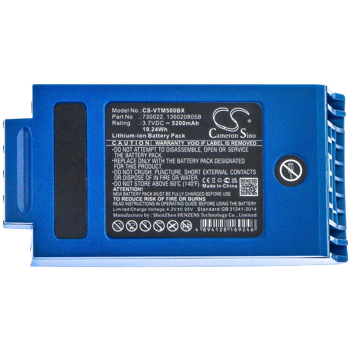 Barcode Scanner Battery For Honeywell, A500, Bt-700-1, Talkman T5 3.7v, 5200mah - 19.24wh Barcode Scanner Cameron Sino Technology Limited