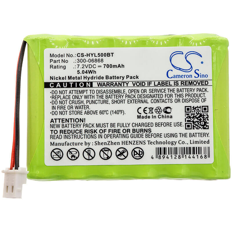 Ni-MH, Alarm Battery For Honeywell, L5000 Panel, Lynx Plus 7.2v, 700mah - 5.04wh Alarm System Cameron Sino Technology Limited