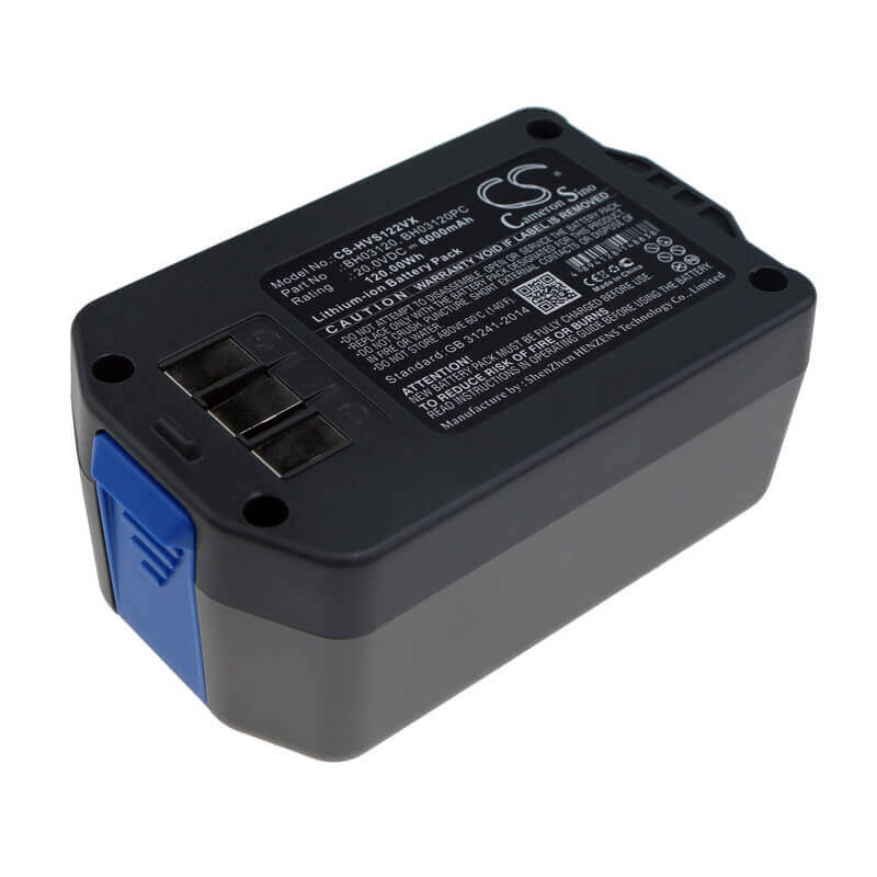 Vacuum battery for Hoover, 7350204042, Air Cordless 20 Volt Upright Vacuum, 20v, 6000mah - 120Wh Vacuum Cameron Sino Technology Limited (Dangerous Goods)