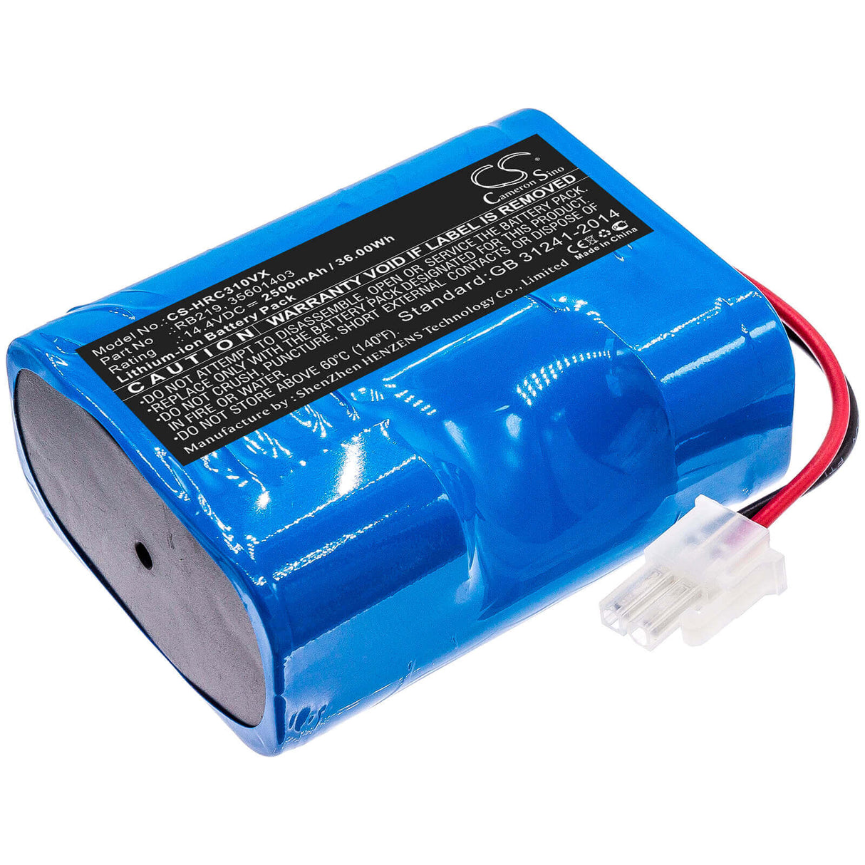 14.4V, Li-ion, 2500mAh, Vacuum battery fits Hoover, Rbc030, Rbc030/1011, Rbc030011, 36.00Wh Vacuum Cameron Sino Technology Limited