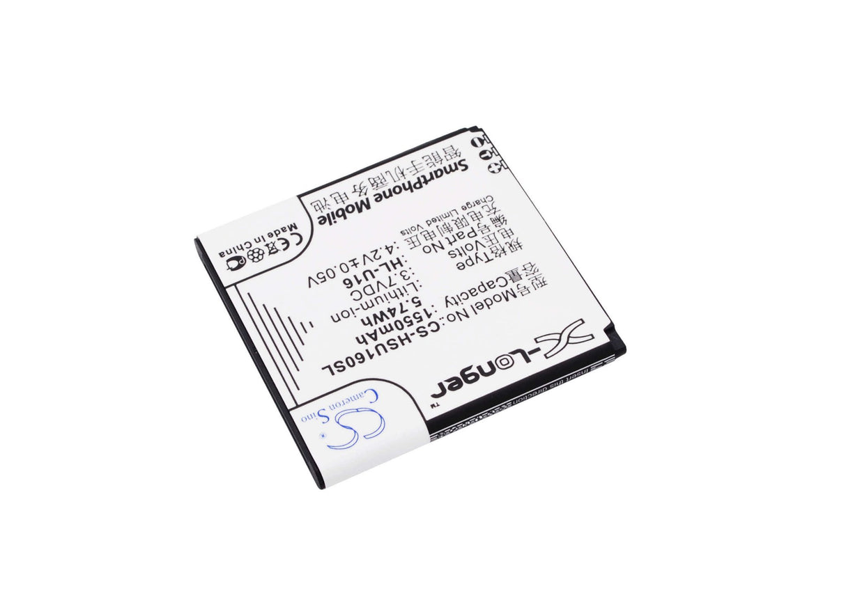 3.7V, Li-ion, 1550mAh, SmartPhone battery fits Hosin, Hl-u16, U16, 5.74Wh Mobile, SmartPhone Cameron Sino Technology Limited (Suspended)