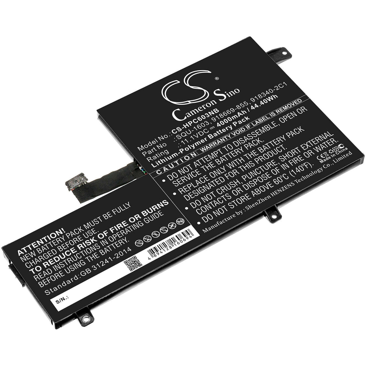 Battery For Hp, 11 G5 Ee Chromebook, Choromebook 11 G5 11.1v, 4000mah - 44.40wh Notebook, Laptop Cameron Sino Technology Limited