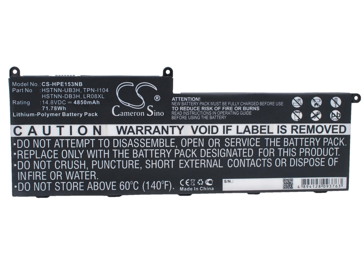 Battery For Hp, 15-3300, Envy 15-3000, Envy 15-3100, Envy 15-3200 14.8v, 4850mah - 71.78wh Notebook, Laptop Cameron Sino Technology Limited