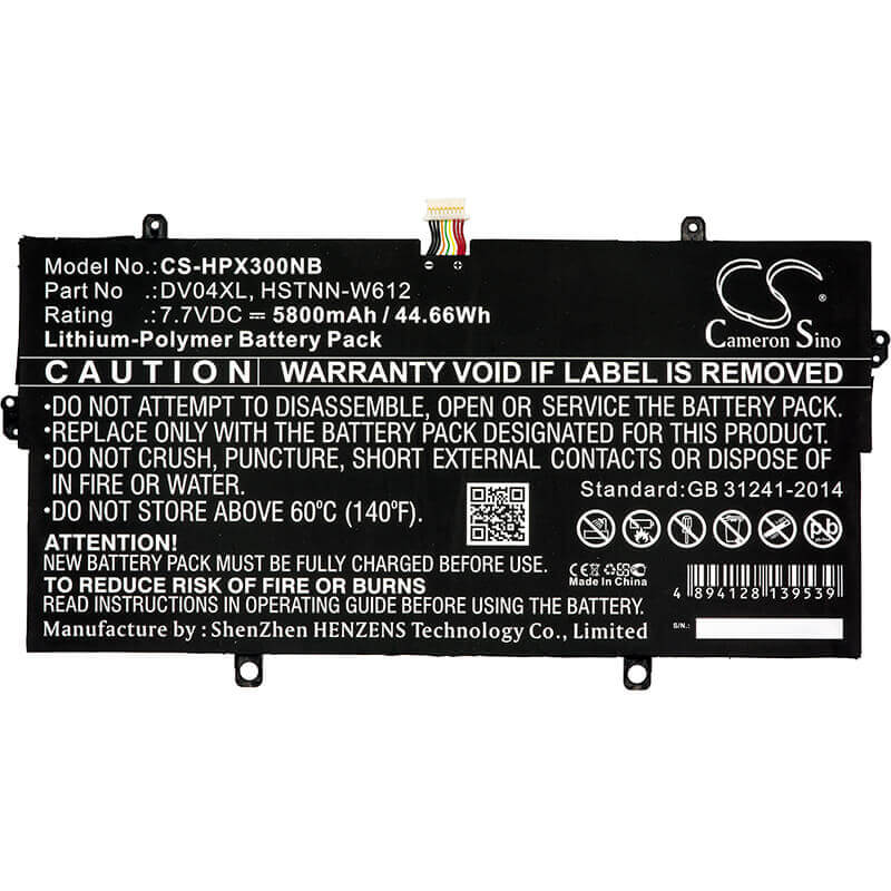 Battery For Hp, 1bh17ea, 1bh18ea, 1bq72lt 7.7v, 5800mah - 44.66wh Notebook, Laptop Cameron Sino Technology Limited