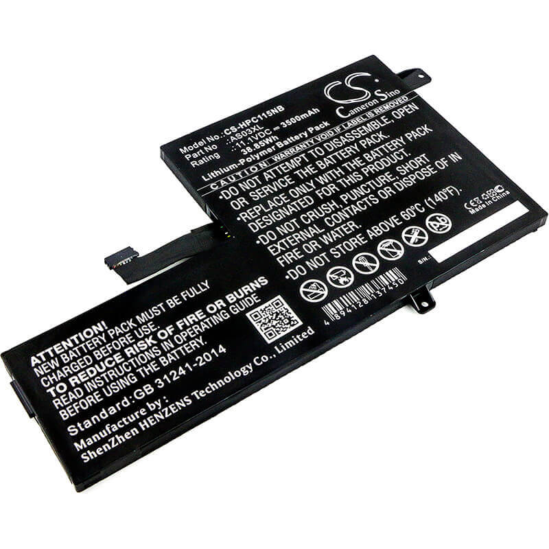 Battery For Hp, 1bs76ut, 1fx82utaba, 1fx83utaba 11.1v, 3500mah - 38.85wh Notebook, Laptop Cameron Sino Technology Limited