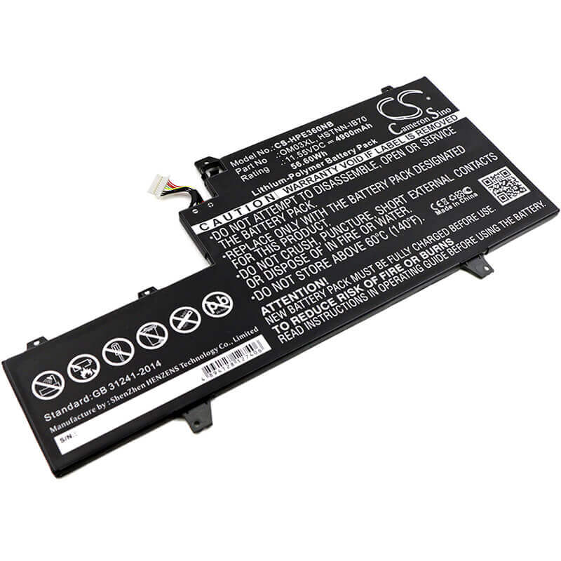 Battery For Hp, 1gy29pa, 1gy30pa, 1gy31pa, Elitebook X360 1030 11.55v, 4900mah - 56.60wh Notebook, Laptop Cameron Sino Technology Limited
