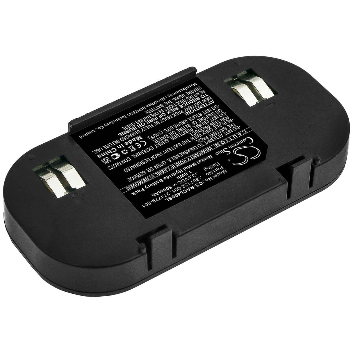 3.6V, Ni-MH, 500mAh, RAID Controller battery fits Hp, 274779-001, 201201-001, 201201-371, 1.8Wh RAID Controller Cameron Sino Technology Limited