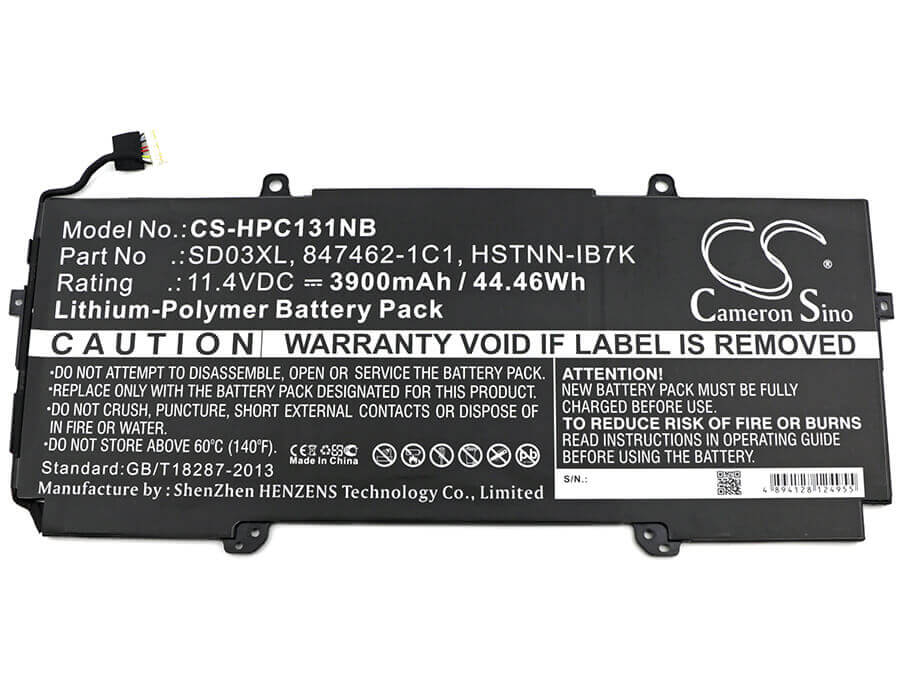 Battery For Hp, Chromebook 13 G1 11.4v, 3900mah - 44.46wh Notebook, Laptop Cameron Sino Technology Limited