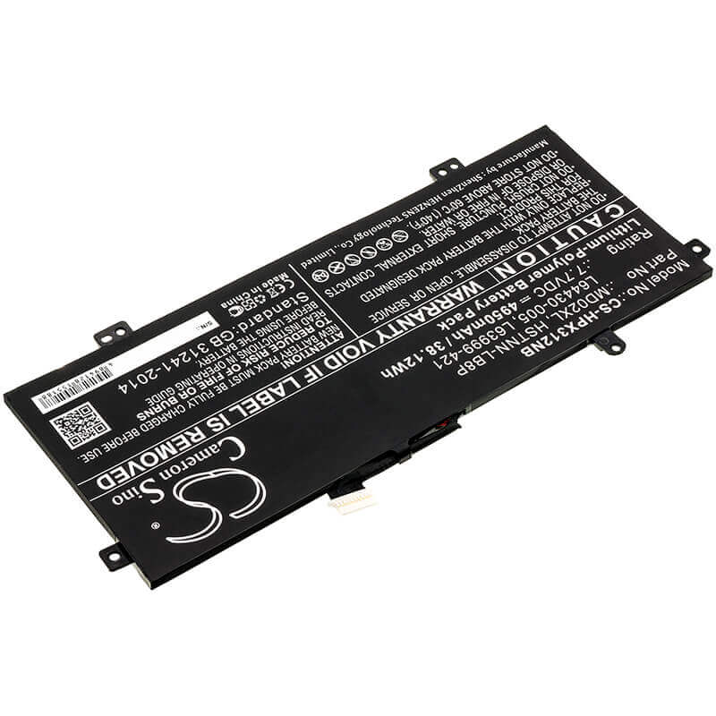 Battery For Hp, Chromebook X360 12b-ca0000ng, Chromebook X360 12b-ca0000ns, Chromebook X360 12b-ca0000ur 7.7v, 4950mah - 38.12wh Notebook, Laptop Cameron Sino Technology Limited