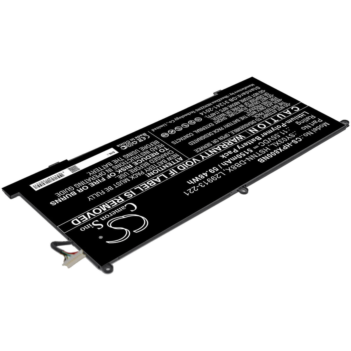 Battery For Hp, Chromebook X360 14 G1, Chromebook X360 14-da 11.55v, 5150mah - 59.48wh Notebook, Laptop Cameron Sino Technology Limited