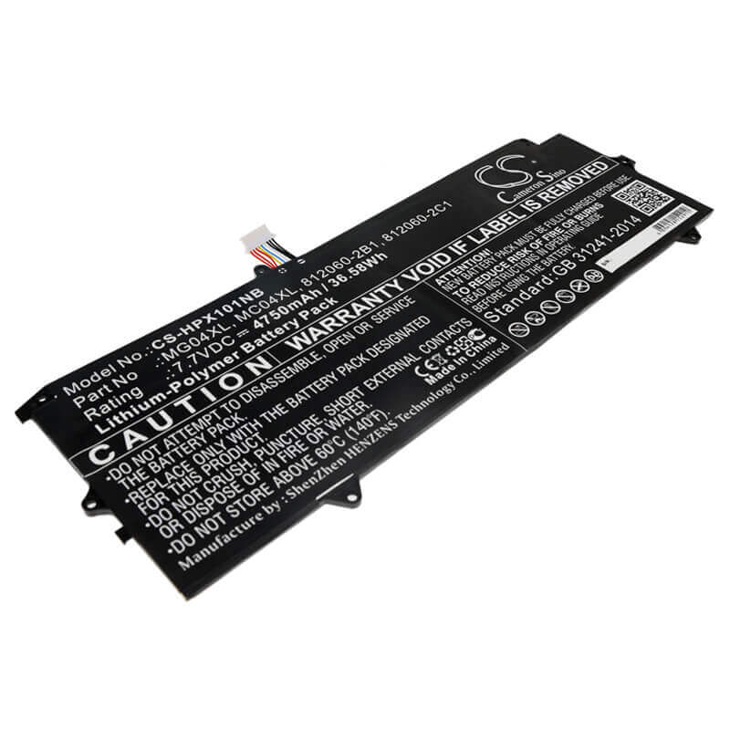 Battery For Hp, Elite X2 1012 G1, Elite X2 1012 G1(l5h05ea), Elite X2 1012 G1(l5h12ea) 7.7v, 4750mah - 36.58wh Notebook, Laptop Cameron Sino Technology Limited