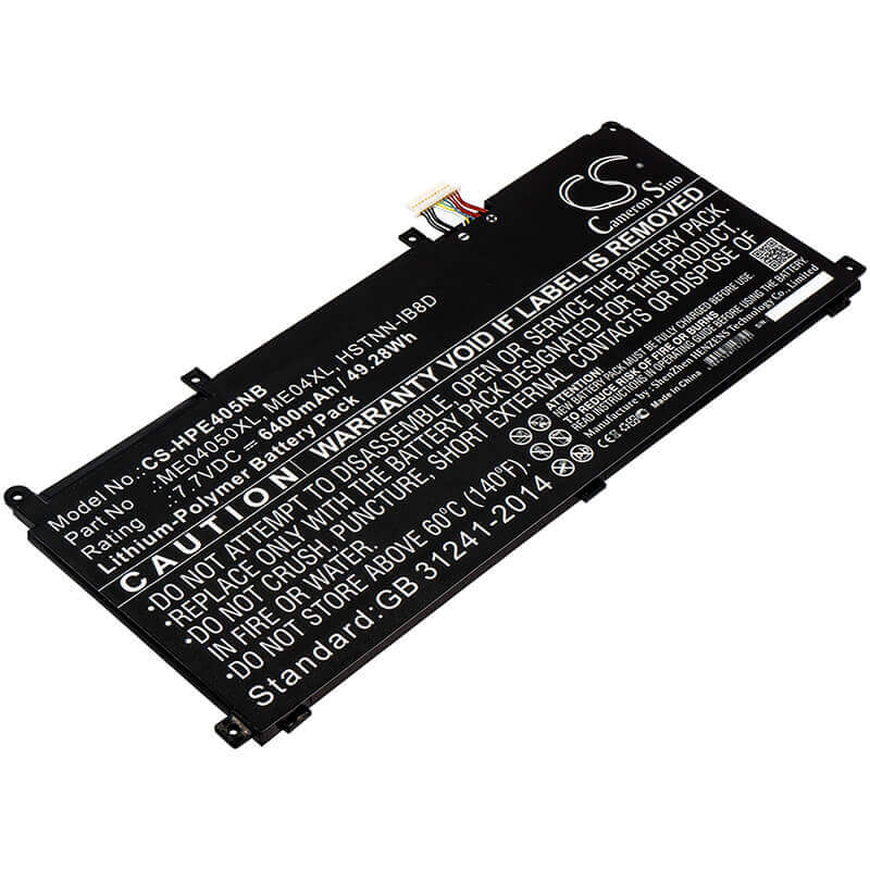 Battery For Hp, Elite X2 1013, Elite X2 1013 G3, Elite X2 1013 G3 2ts94ea 7.7v, 6400mah - 49.28wh Notebook, Laptop Cameron Sino Technology Limited