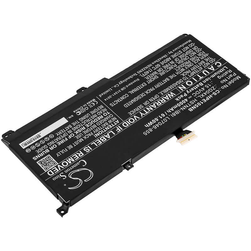 Battery For Hp, Elitebook 1050 G1, 15.4v, 4000mah - 61.60wh Notebook, Laptop Cameron Sino Technology Limited