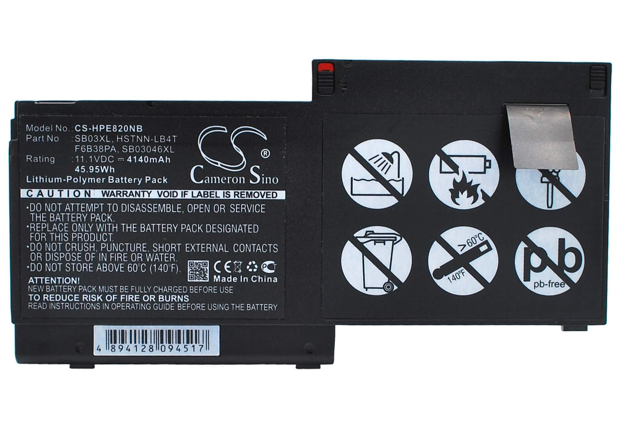 Battery For Hp Elitebook 820, Elitebook 820 G1 11.1v, 4140mah - 45.95wh Notebook, Laptop Cameron Sino Technology Limited