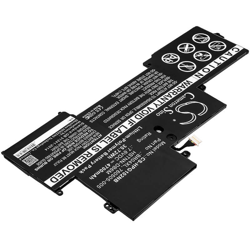Battery For Hp, Elitebook Folio 1020, Elitebook Folio 1020 G1 7.6v, 4700mah - 35.72wh Notebook, Laptop Cameron Sino Technology Limited