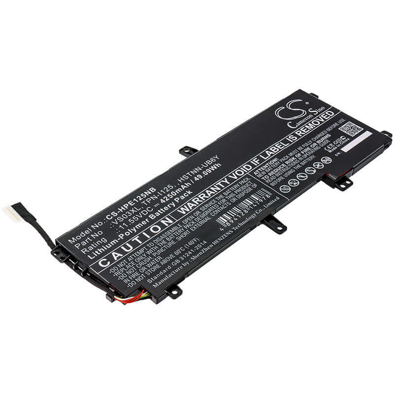Batterie pour HP, Envy 15-as000, Envy 15-as001ng W6z52ea, Envy 15-as004ng W8y51ea 11.55v, 4250mah - 49.09wh Notebook, Laptop Cameron Sino Technology Limited