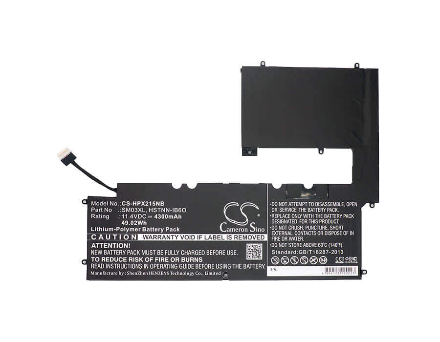 Battery For Hp, Envy 15-c101dx, Envy X2 15, Envy X2 15-c000na 11.4v, 4300mah - 49.02wh Notebook, Laptop Cameron Sino Technology Limited