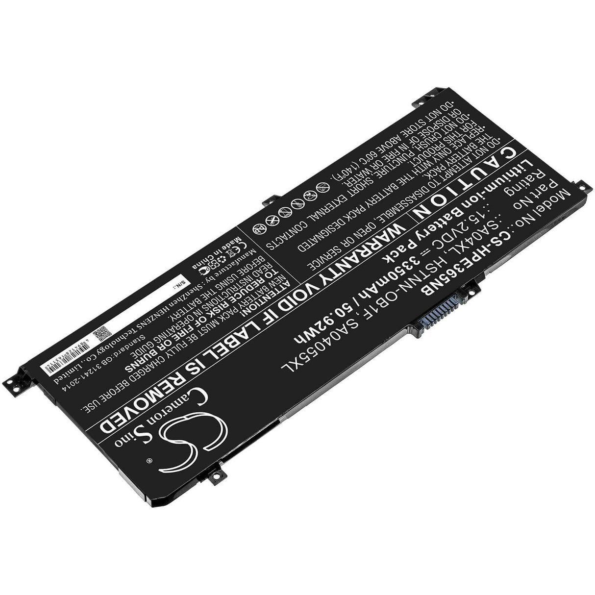 Batterie d'ordinateur portable pour HP Envy x360 15-fe0008ca, Envy 15.4v, 3350mah - 51.59wh ordinateur portable, Cameron Sino Technology Limited