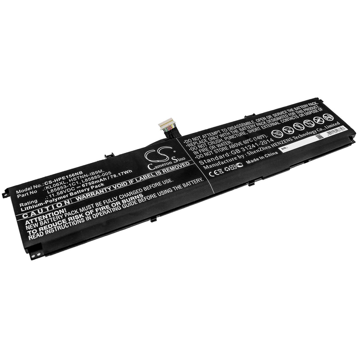 Battery For Hp, Envy 15-ep0000ns, Envy 15-ep0000nu, Envy 15-ep0001nk 11.58v, 6750mah - 78.17wh Notebook, Laptop Cameron Sino Technology Limited