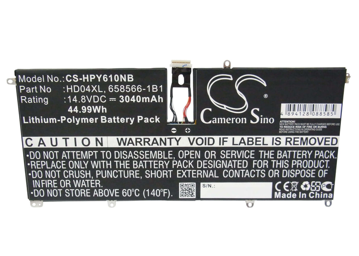 Battery For Hp Envy 6-1000, Envy Spectre Xt 13-2021 14.8v, 3040mah - 44.99wh Notebook, Laptop Cameron Sino Technology Limited