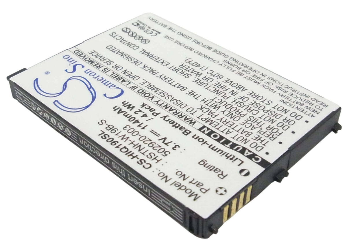 3.7V, Li-ion, 1140mAh, SmartPhone battery fits Hp, 490165-001, Hstnh-c19c, Ipaq Data Messenger, 4.22Wh Mobile, SmartPhone Cameron Sino Technology Limited (Suspended)
