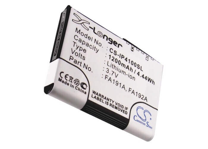 3.7V, Li-ion, 1200mAh, batterie PDA compatible avec Hp, 343110-001, Ipaq H4100, Ipaq H4135, 4.44Wh PDA, Pocket PC Cameron Sino Technology Limited