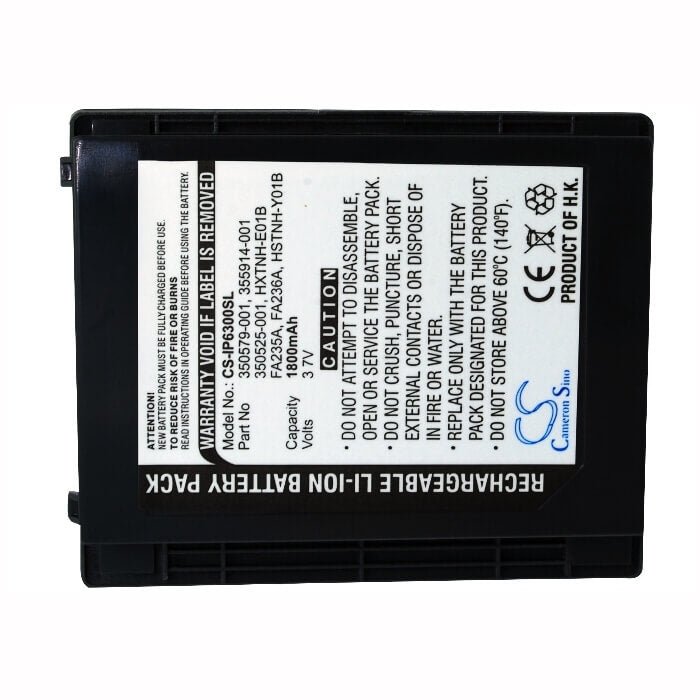 Battery For Hp Ipaq H6300, Ipaq H6310, Ipaq H6315 3.7v, 1800mah - 6.66wh Batteries for Electronics Cameron Sino Technology Limited (Suspended)