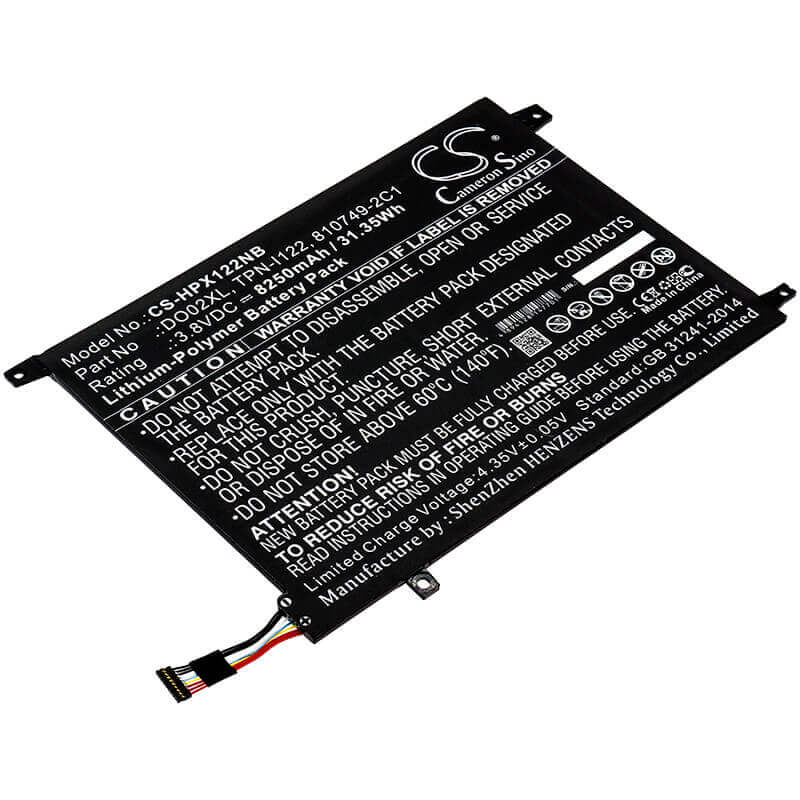 Battery For Hp, K2n76pa, K2n77pa, K5c45pa 3.8v, 8250mah - 31.35wh Notebook, Laptop Cameron Sino Technology Limited