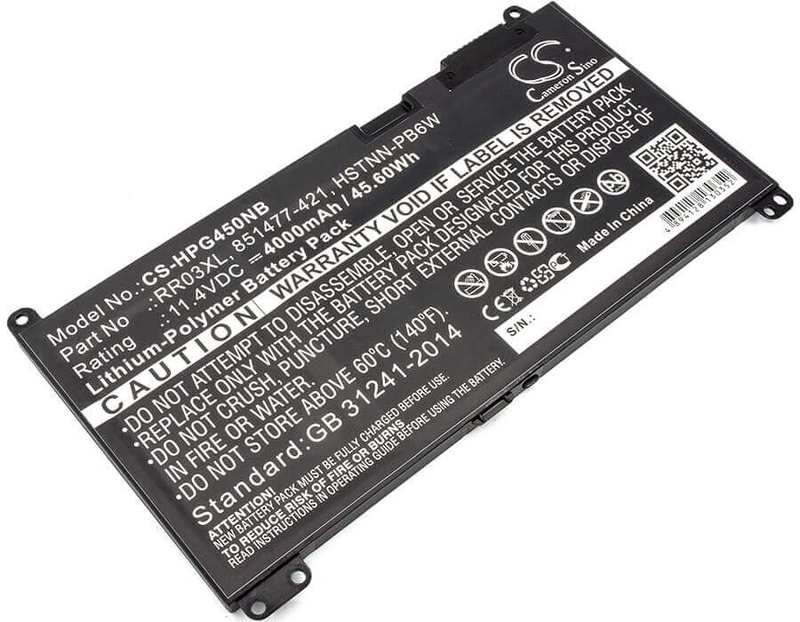 Batterie pour Hp, Mt20, Probook 430 G4, Probook 440 G4 11.4v, 4000mah - 45.60wh Notebook, Laptop Cameron Sino Technology Limited