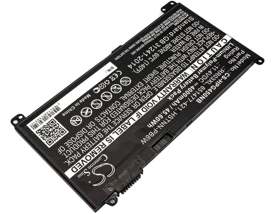Batterie pour Hp, Mt20, Probook 430 G4, Probook 440 G4 11.4v, 4000mah - 45.60wh Notebook, Laptop Cameron Sino Technology Limited