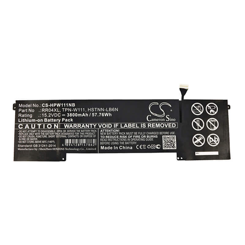 Battery For Hp, Omen 15-5000nw, Omen 15-5002tx, Omen 15-5003tx 15.2v, 3800mah - 57.76wh Notebook, Laptop Cameron Sino Technology Limited