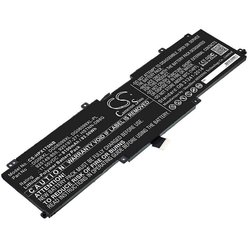 Battery For Hp, Omen X 17, Omen X 17 Ap010nr, Omen X 17-ap000 11.55v, 5100mah - 58.91wh Notebook, Laptop Cameron Sino Technology Limited