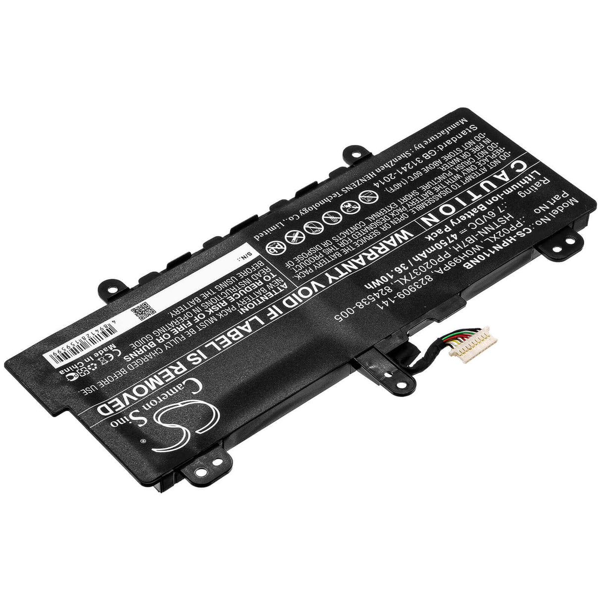 Battery For Hp, Pavilion 11-s001tu, Pavilion 11-s002tu, Pavilion 11-s003tu 7.6v, 4750mah - 36.10wh Notebook, Laptop Cameron Sino Technology Limited