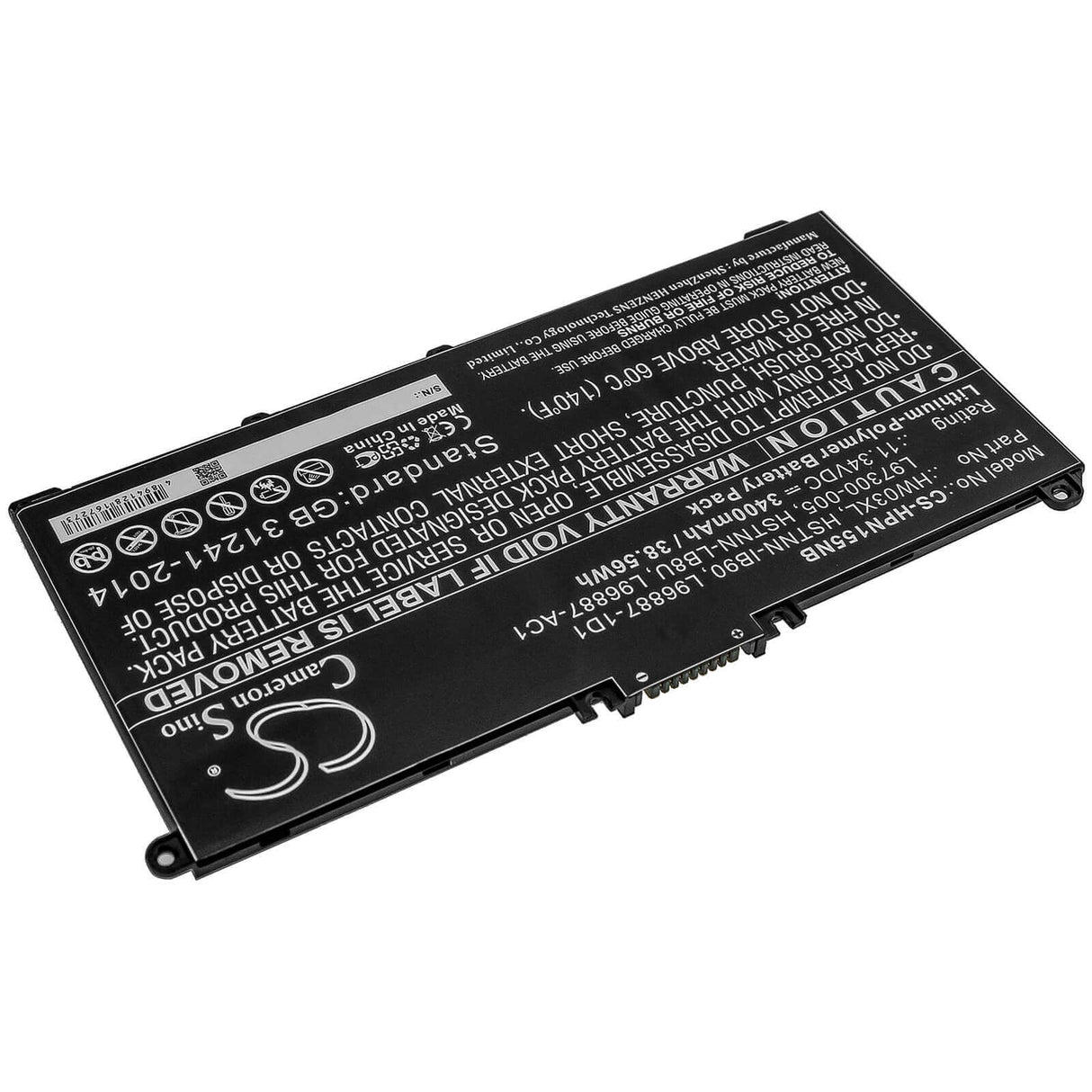 Batterie pour HP, Pavilion 15 15-eg0000, Pavilion 15 Eg0073cl 11.34v, 3400mah - 38.56wh Notebook, Laptop Cameron Sino Technology Limited