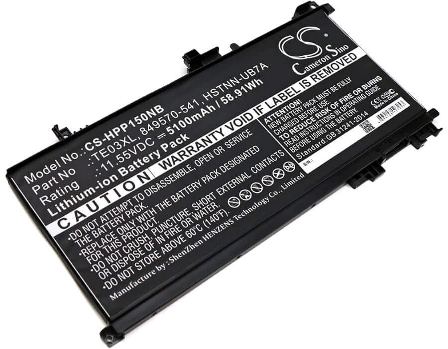 Battery For Hp, Pavilion 15 Uhd, Pavilion 15-bc 11.55v, 5100mah - 58.91wh Notebook, Laptop Cameron Sino Technology Limited