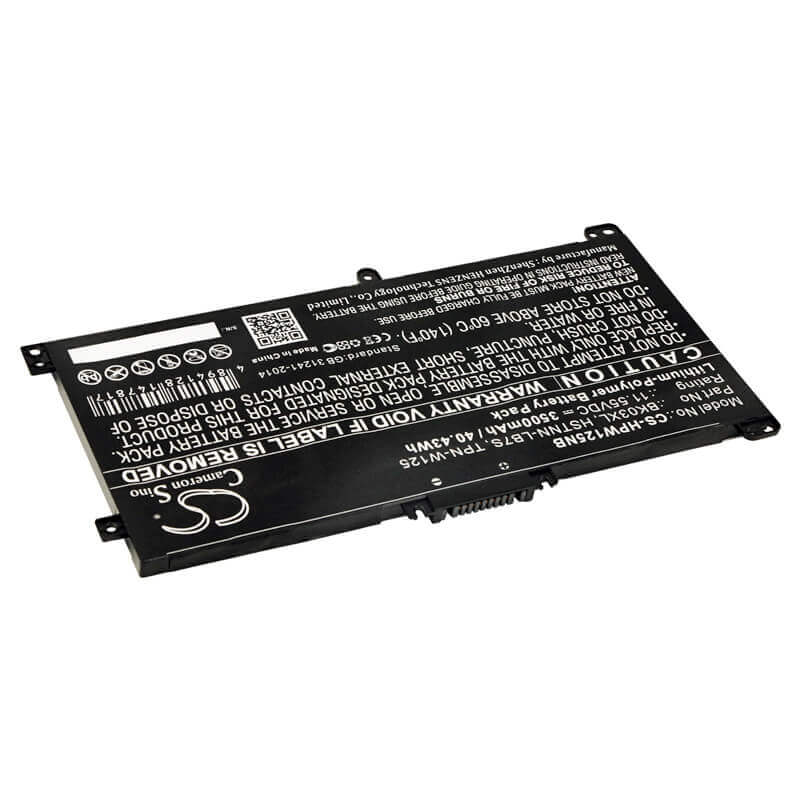 Batterie pour HP, Pavilion X360 14-ba000, Pavilion X360 14-ba000nf, Pavilion X360 14-ba000ur 11.55v, 3500mah - 40.43wh Notebook, Laptop Cameron Sino Technology Limited