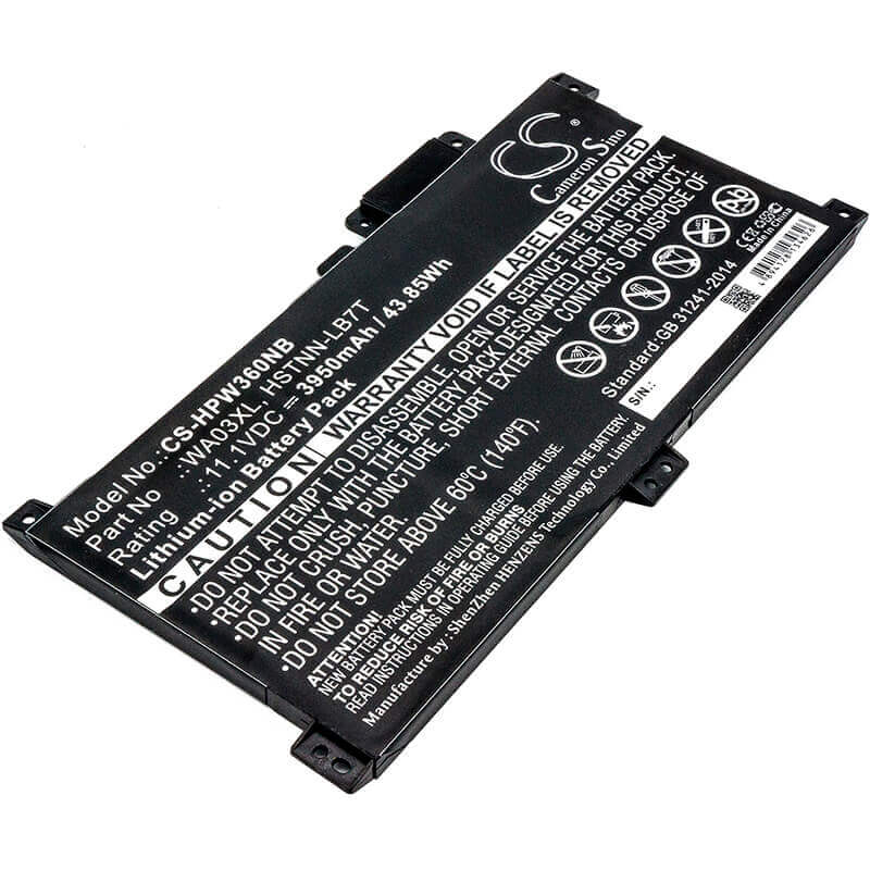 Battery For Hp, Pavilion X360 - 15-br041nr, Pavilion X360 14-b 11.1v, 3950mah - 43.85wh Notebook, Laptop Cameron Sino Technology Limited