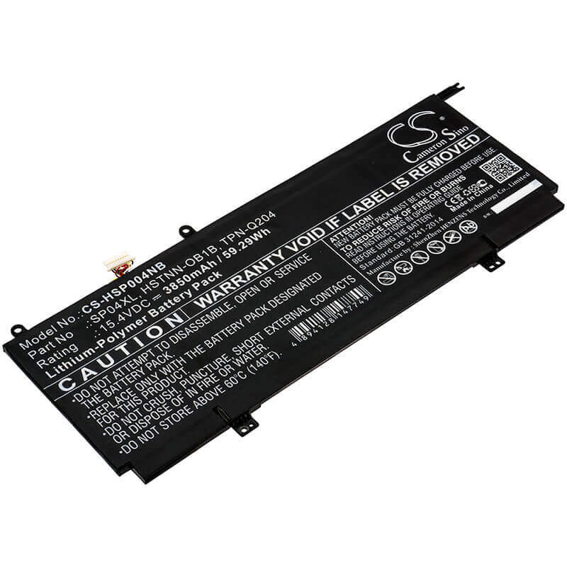 Batterie Pour Hp, Pectre X360 13-ap0044tu, Spectre X360 13-ap0000na, Spectre X360 13-ap0000nb 15.4v, 3850mah - 59.29wh Notebook, Ordinateur Portable Cameron Sino Technology Limited