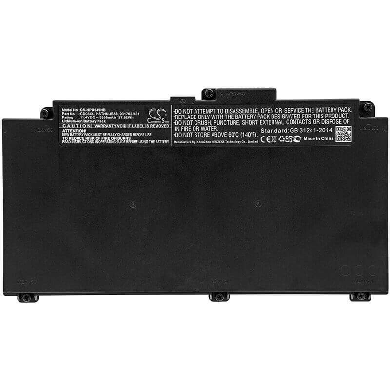 Battery For Hp, Probook 645 G4, Probook 645 G4 3up61ea, Probook 645 G4 3up62ea 11.4v, 3300mah - 37.62wh Notebook, Laptop Cameron Sino Technology Limited