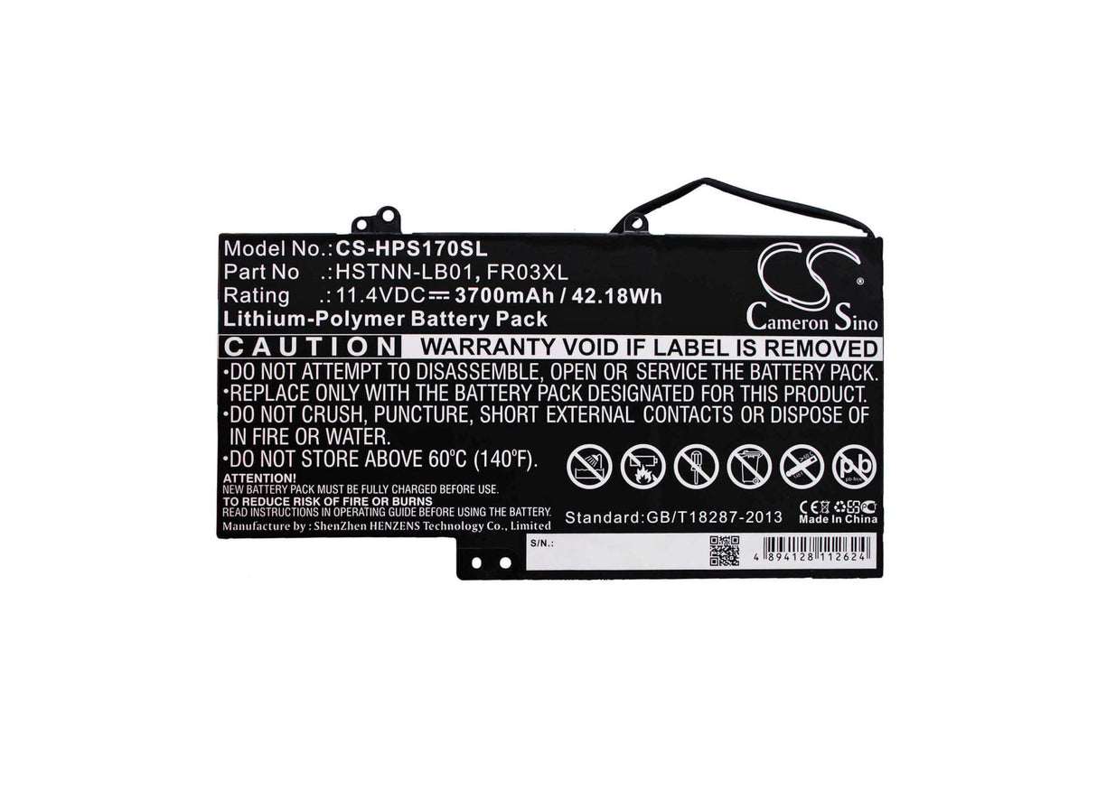 Batterie pour HP Slate 17, Slate 17-l010, J4v73aa 11.4v, 3700mah - 42.18wh Tablette Cameron Sino Technology Limited (Suspendu)