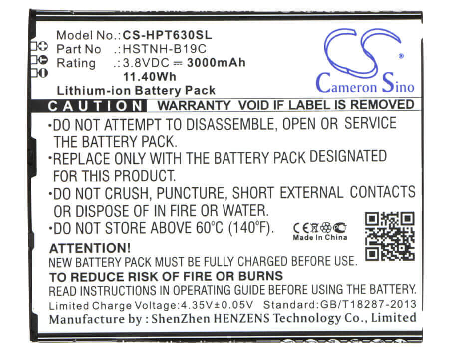 3.8V, Li-Polymer, 3000mAh, Tablet battery fits Hp, 751655-001, 6301ra, 6401la, 11.40Wh Tablet Cameron Sino Technology Limited