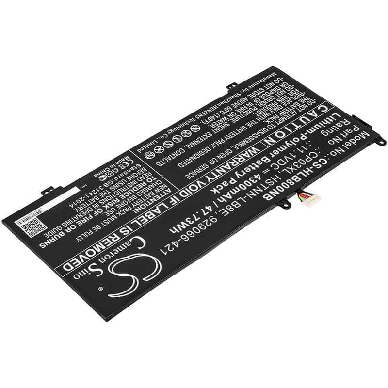 Battery For Hp, Spectre 13-ae006no X360, Spectre X360 13 Convertible 11.1v, 4300mah - 47.73wh Notebook, Laptop Cameron Sino Technology Limited