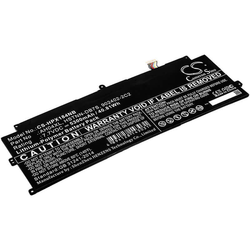 Battery For Hp, Spectre X2 12 Detachable Pc, Spectre X2 Detachable 7.7v, 5300mah - 40.81wh Notebook, Laptop Cameron Sino Technology Limited