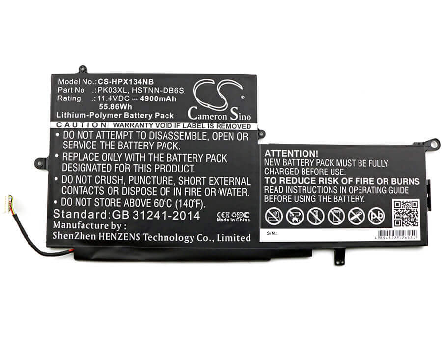 Battery For Hp, Spectre X360 13-4021ca, Spectre 13-4003dx, Spectre Pro X360 11.4v, 4900mah - 55.86wh Notebook, Laptop Cameron Sino Technology Limited