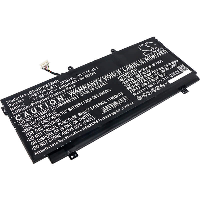 Battery For Hp, Spectre X360 13-ab001, Spectre X360 13-ab099, Spectre X360 13-ac033dx 11.55v, 4900mah - 56.60wh Notebook, Laptop Cameron Sino Technology Limited