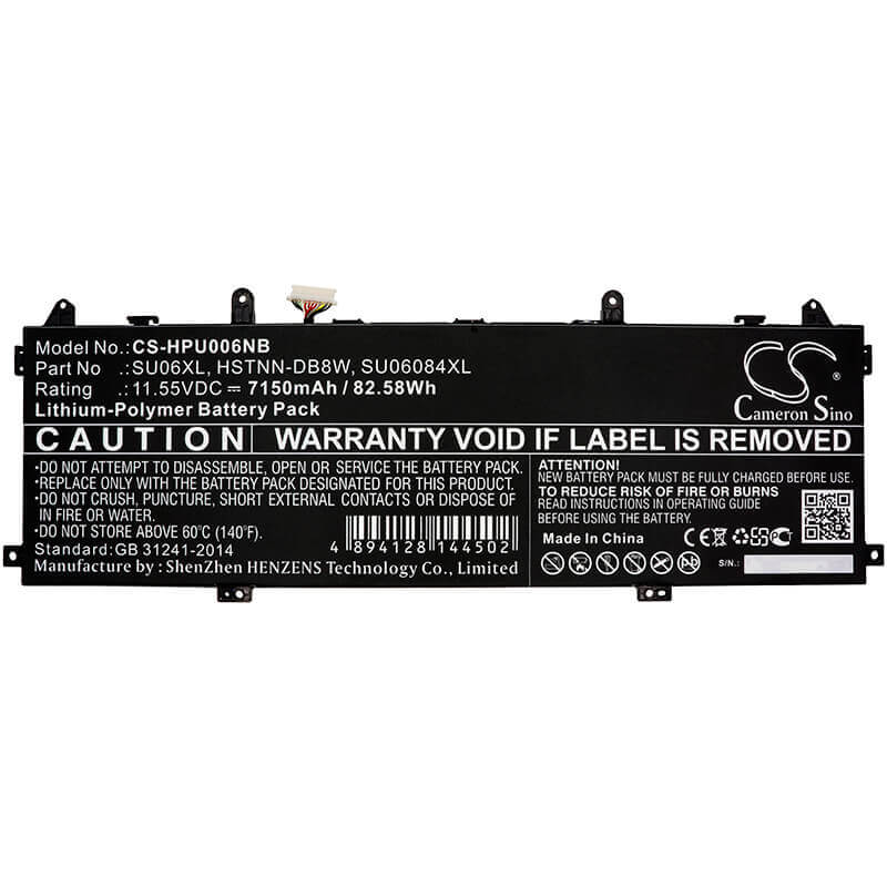 Battery For Hp, Spectre X360 15-df0000, Spectre X360 15-df0000nf 11.55v, 7150mah - 82.58wh Batteries for Electronics Cameron Sino Technology Limited (Suspended)